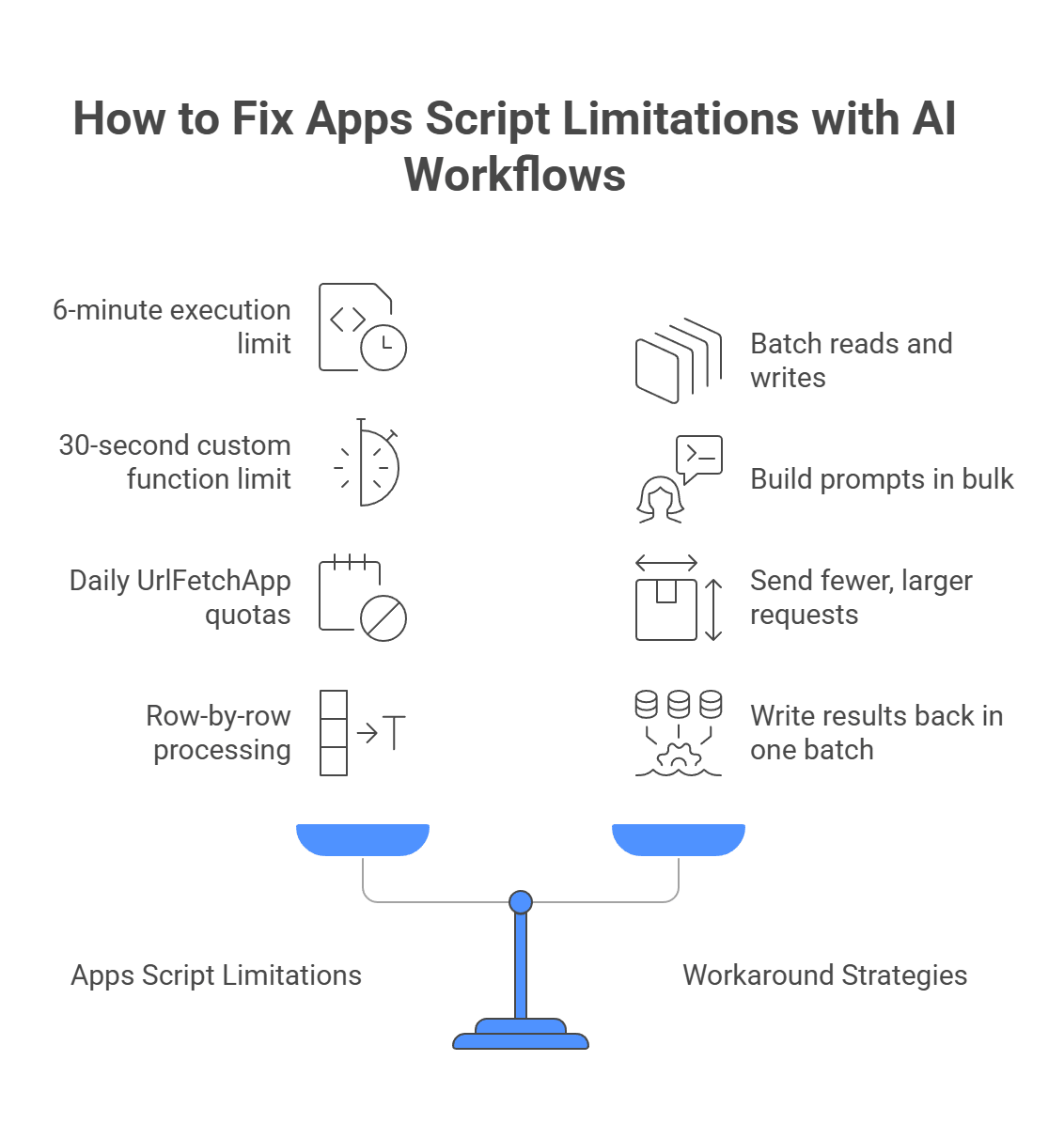 How to Fix Apps Script Limitations with AI Workflows